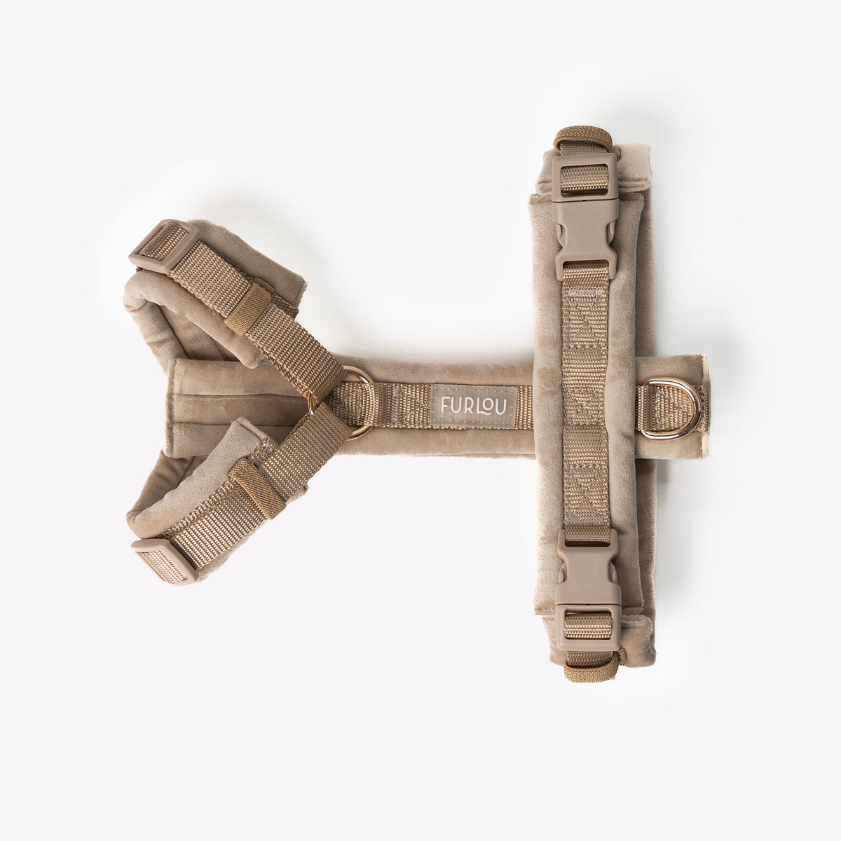 Sand Velvet Dog Harness – Soft & Adjustable