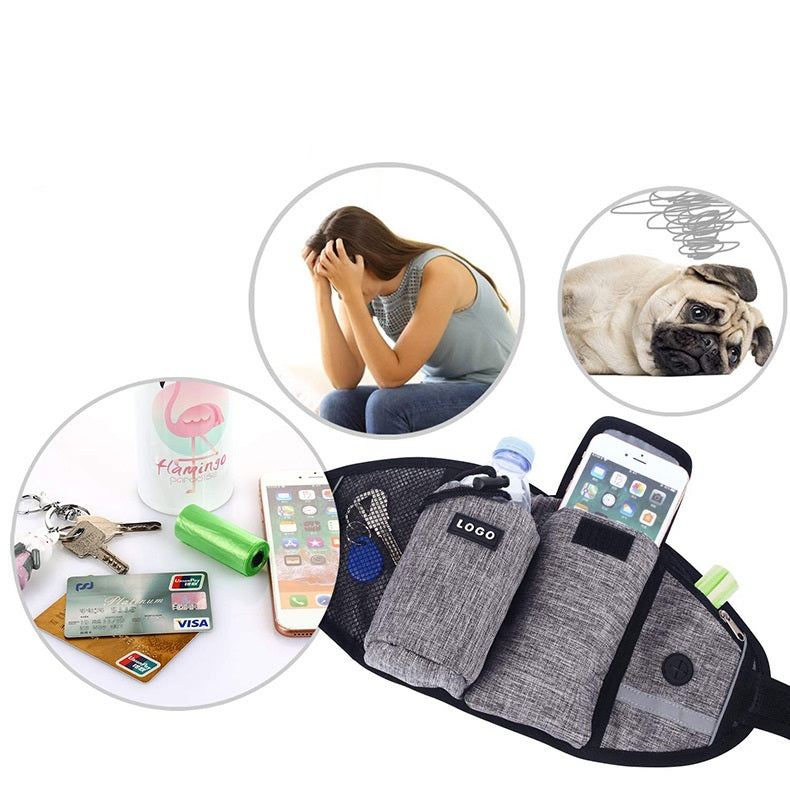 Hands-Free Dog Walking & Training Waist Bag Set