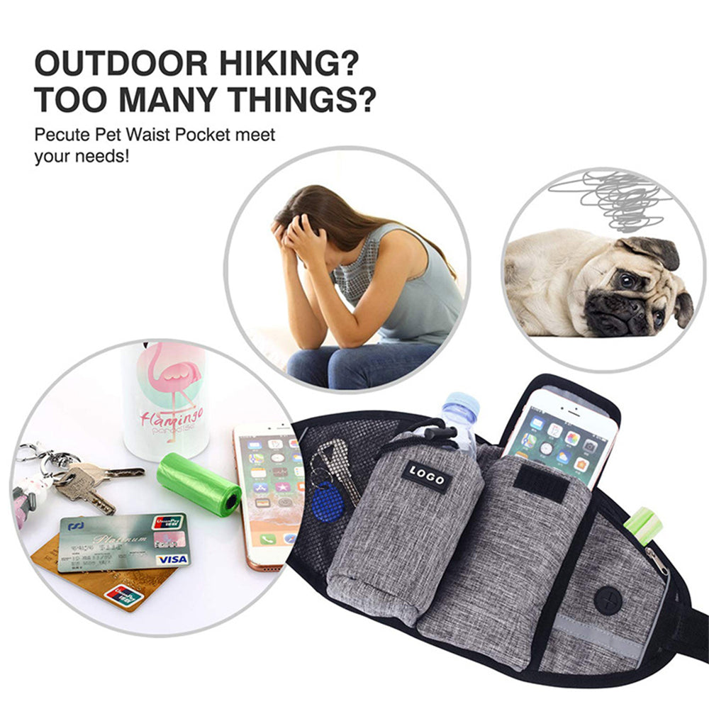 Hands-Free Dog Walking & Training Waist Bag Set