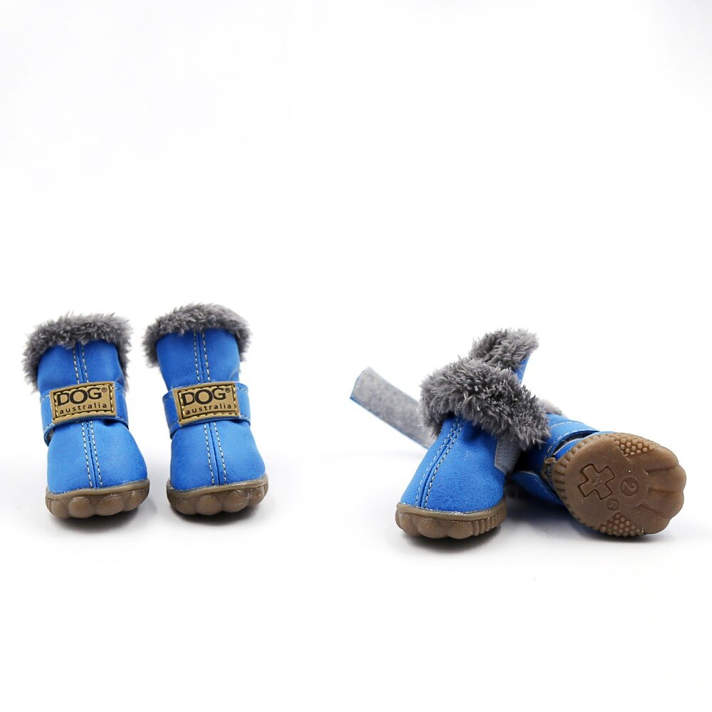 Waterproof Fleece-Lined Dog Boots – Warm & Non-Slip