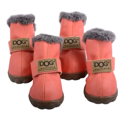 Waterproof Fleece-Lined Dog Boots – Warm & Non-Slip