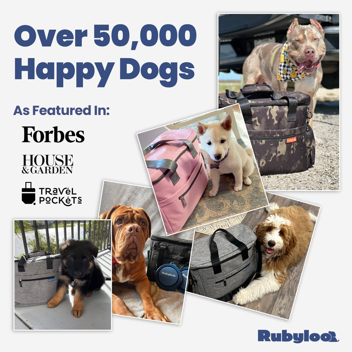 Dog Travel Bag & Organizer with Bowls and Food Containers