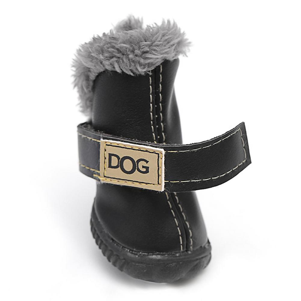 Waterproof Fleece-Lined Dog Boots – Warm & Non-Slip