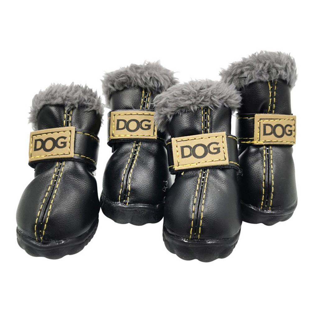 Waterproof Fleece-Lined Dog Boots – Warm & Non-Slip