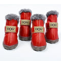 Waterproof Fleece-Lined Dog Boots – Warm & Non-Slip