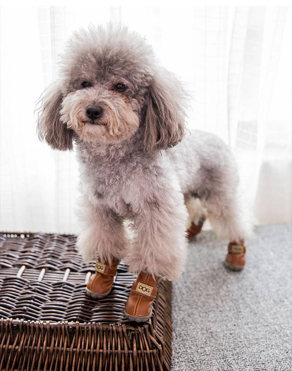 Waterproof Fleece-Lined Dog Boots – Warm & Non-Slip