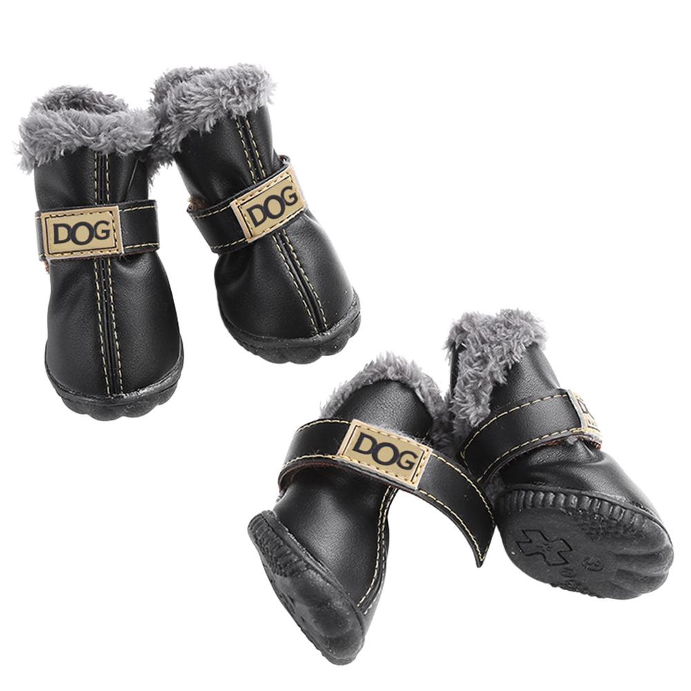 Waterproof Fleece-Lined Dog Boots – Warm & Non-Slip