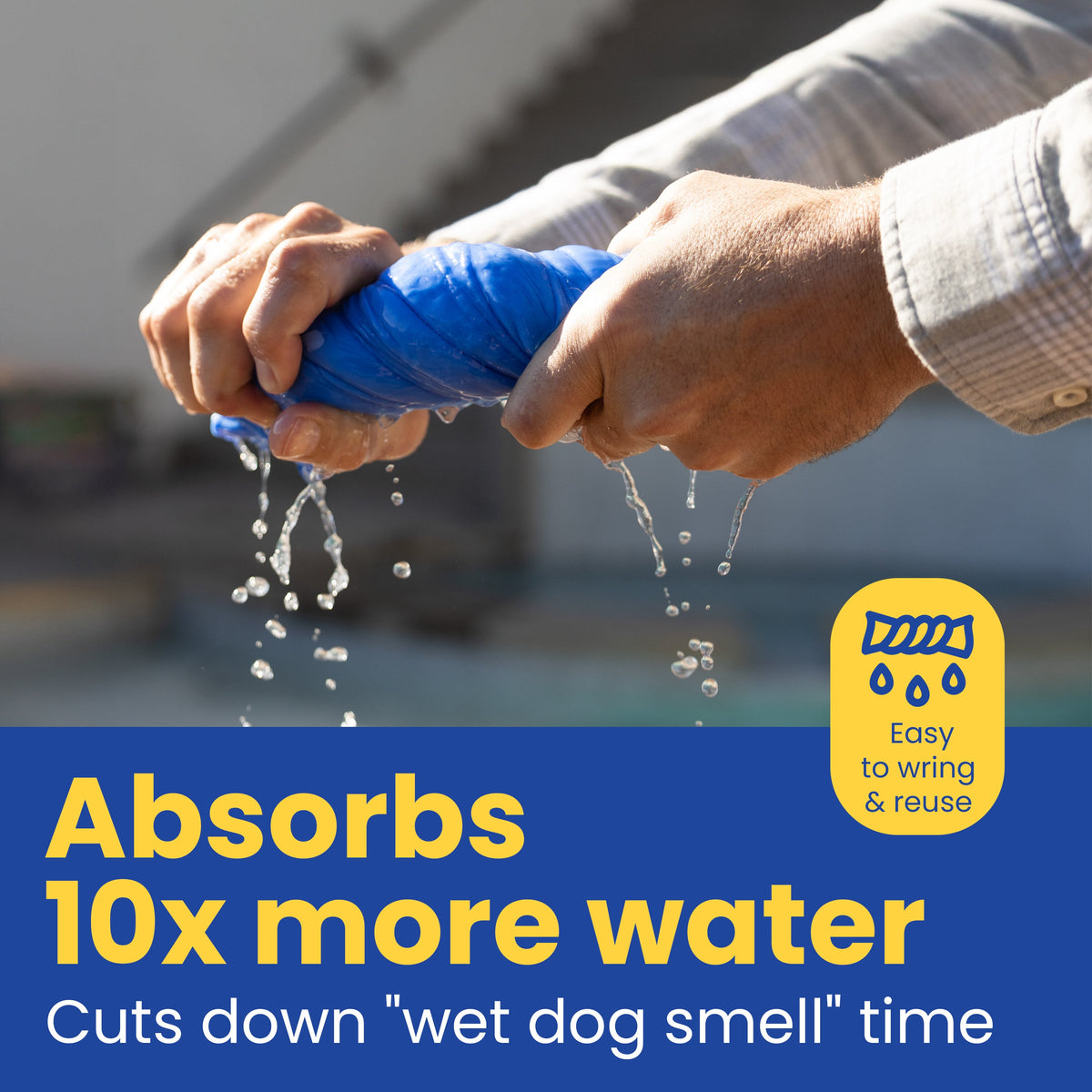 Quick-Dry Dog Shammy Towel – Reusable & Absorbent