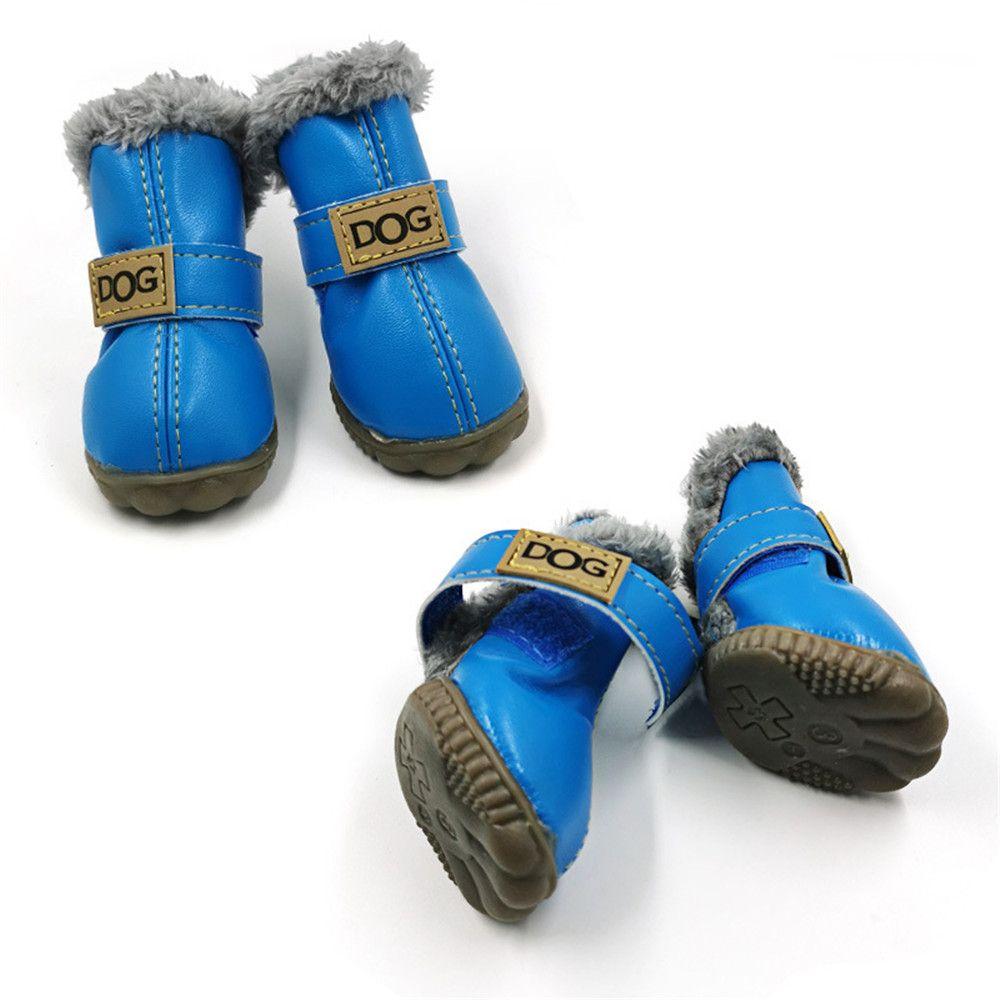Waterproof Fleece-Lined Dog Boots – Warm & Non-Slip