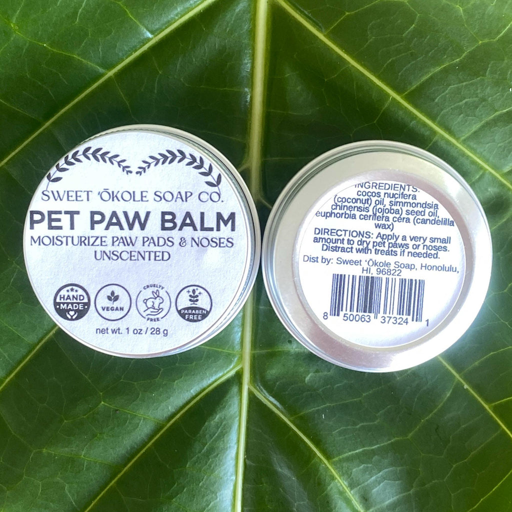 Natural Paw Balm for Dogs & Cats – Unscented
