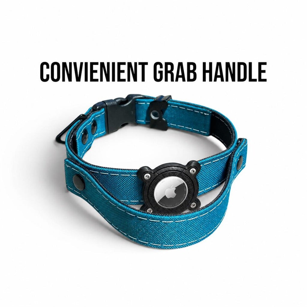Waterproof AirTag Dog Collar with Built-In Holder